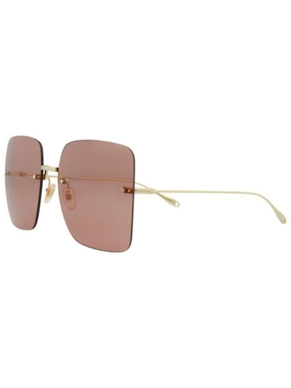 New Gucci Womens Square/Rectangle Gold Gold Red Fashion Designer Sunglasses